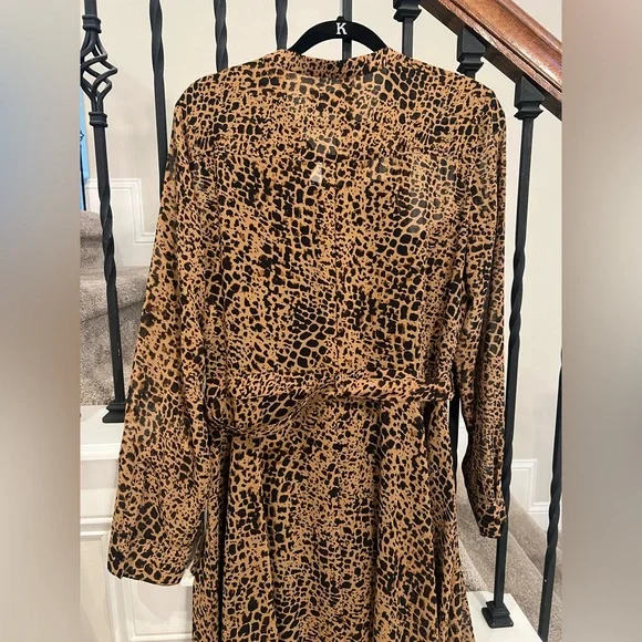 NWT Banana Republic Leopard Print Dress-Size 14 - Picture 9 of 15